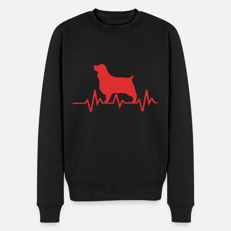 Springer Spaniel - Männer Premium Bio Pullover - Schwarz