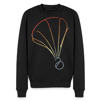 Croquis rétro du volant - Pull Premium bio Homme - noir - Devant - Nico (187cm)