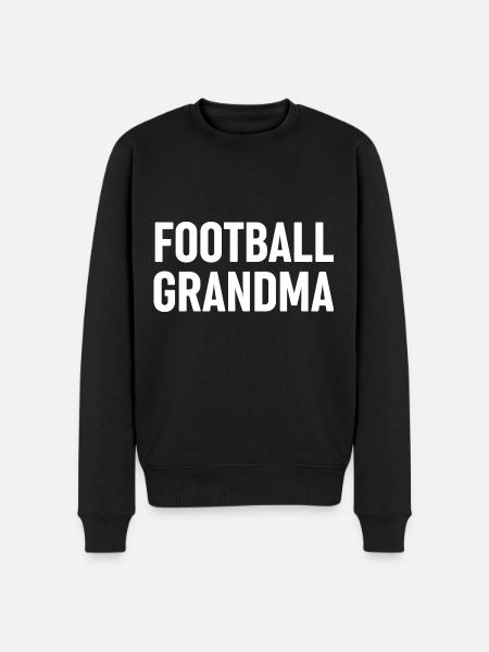 Fußball-Oma - Männer Premium Bio Pullover - Schwarz