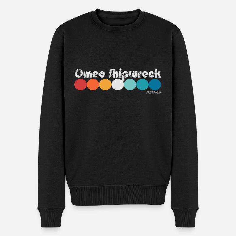 Omeo Shipwreck - Männer Premium Bio Pullover - Schwarz