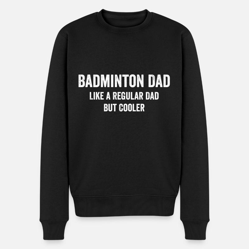 Cool Badminton Dad Drôle - Pull Premium bio Homme - noir