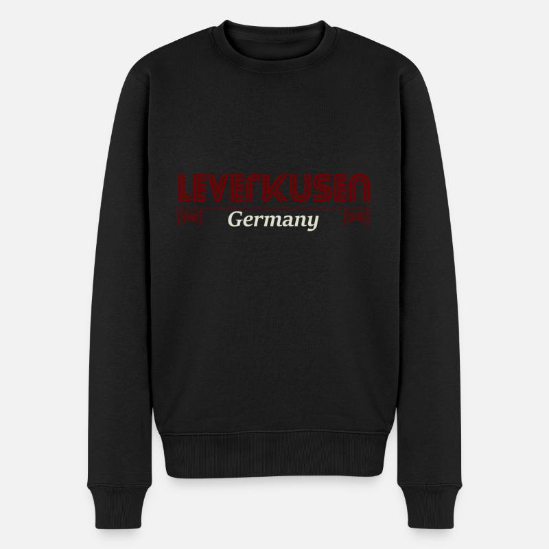 Leverkusen - Männer Premium Bio Pullover - Schwarz
