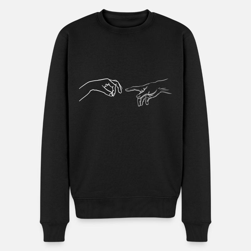 Le doigt de la main de Dieu a regardé dans le cadeau de trou - Pull Premium bio Homme - noir