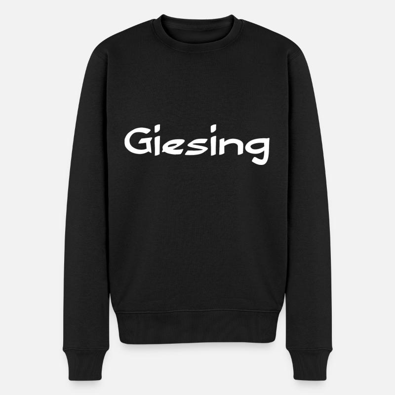 Bayern Giesing bayrisch Motive Geschenk - Männer Premium Bio Pullover - Schwarz