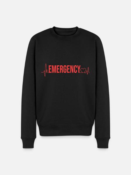 Emergency Nurse - Men's Premium Organic Jumper - black