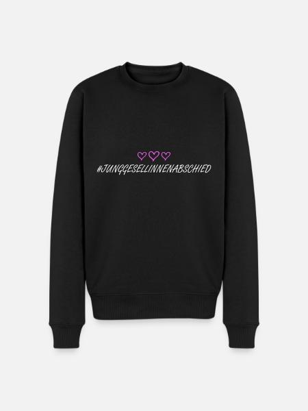 Junggesellinnenabschied herzchen - Männer Premium Bio Pullover - Schwarz