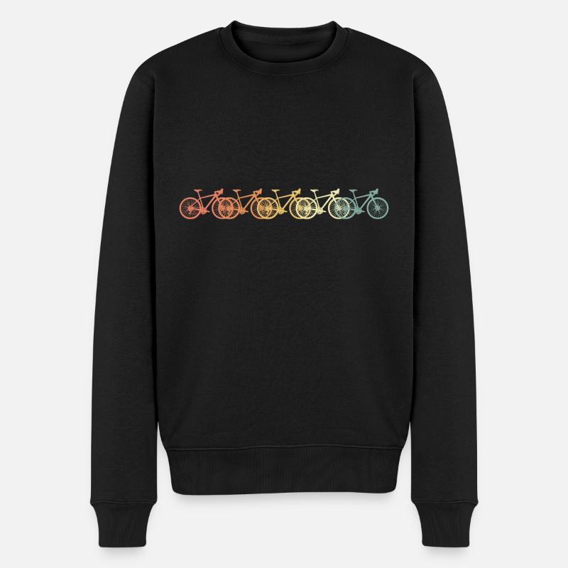 Vélo vintage de course - Pull Premium bio Homme - noir