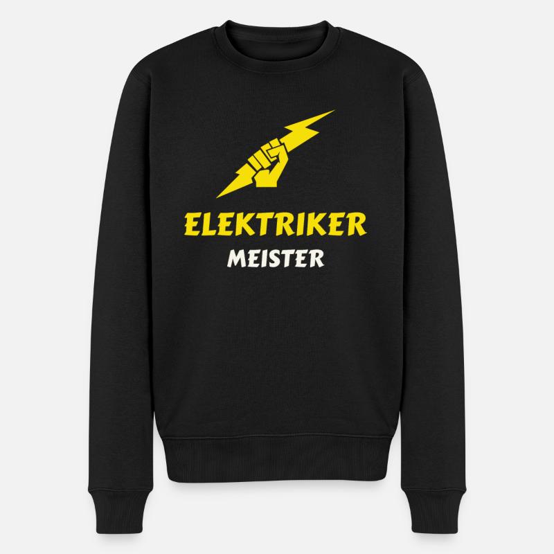 Elektriker Meister - Männer Premium Bio Pullover - Schwarz