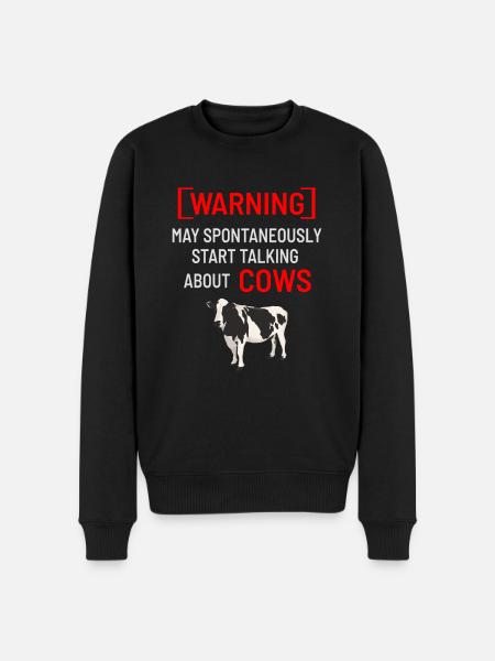 Cows farmer farmer saying - Men's Premium Organic Jumper - black
