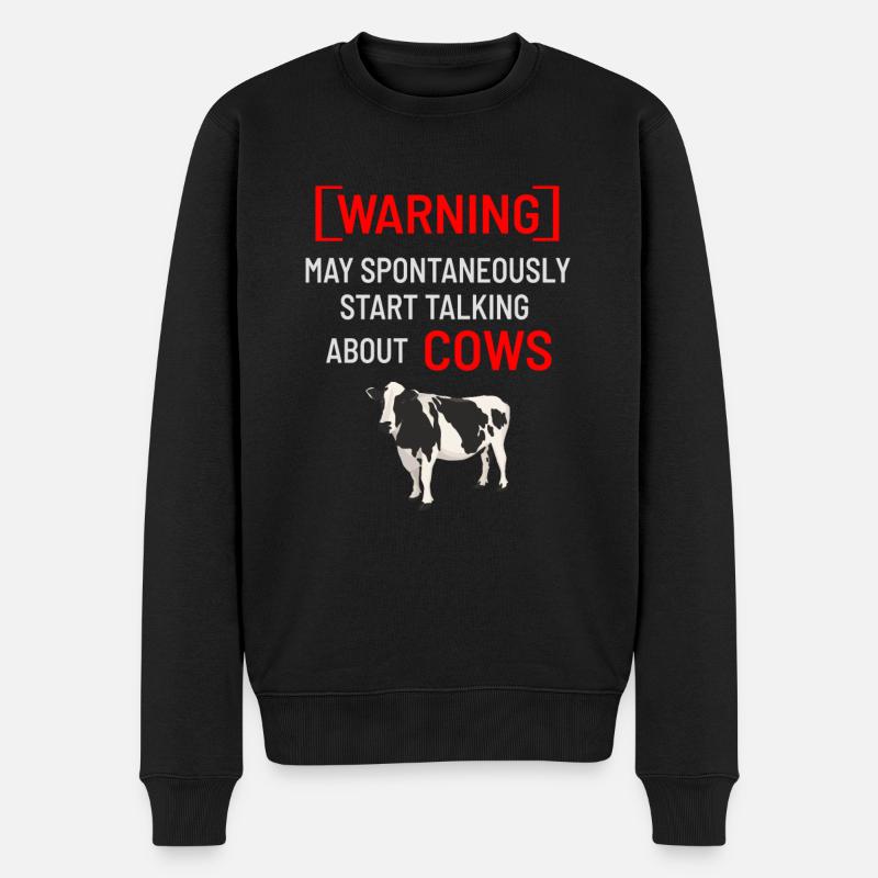 Agriculteur de vaches disant - Pull Premium bio Homme - noir