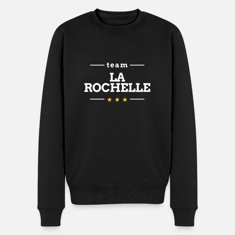 La Rochelle - Pull Premium bio Homme - noir