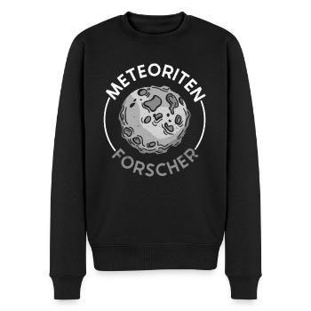 Meteoriten Forscher - Meteorite Sonnensystem - Männer Premium Bio Pullover - Schwarz - Vorne - Nico (187cm)