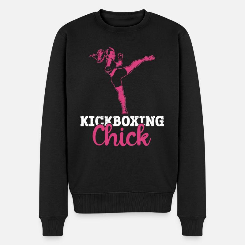 Kickboxing Chick - Kickboxen Kickboxer Kickboxing - Pull Premium bio Homme - noir