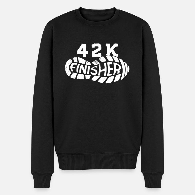 Marathon Runner Marathon Entraînement Jogging Running - Pull Premium bio Homme - noir