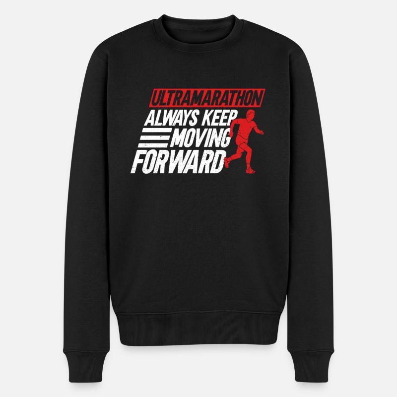 Ultramarathon Always forward Ultramarathon - Men's Premium Organic Jumper - black