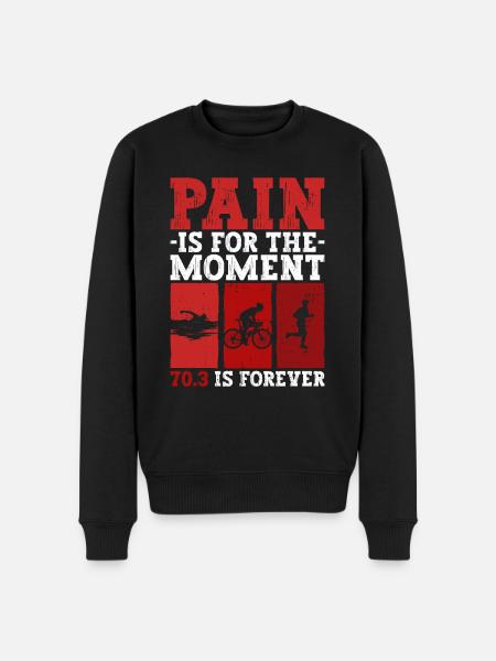 Half-Triathlon Training Triathlete - Men's Premium Organic Jumper - black