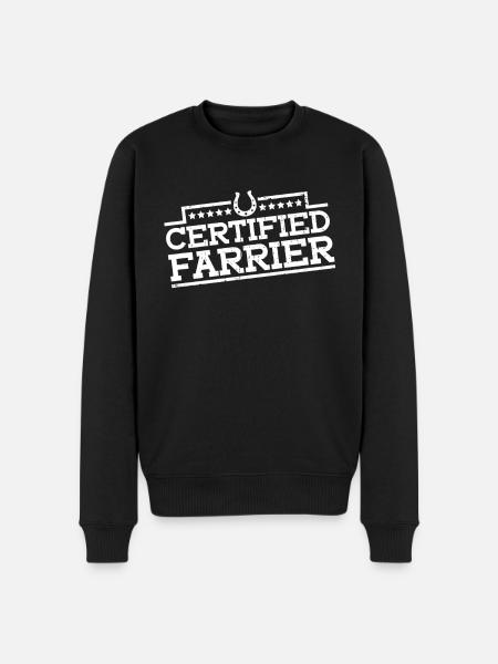 Maréchal-ferrant certifié - forgeron - Pull Premium bio Homme - noir