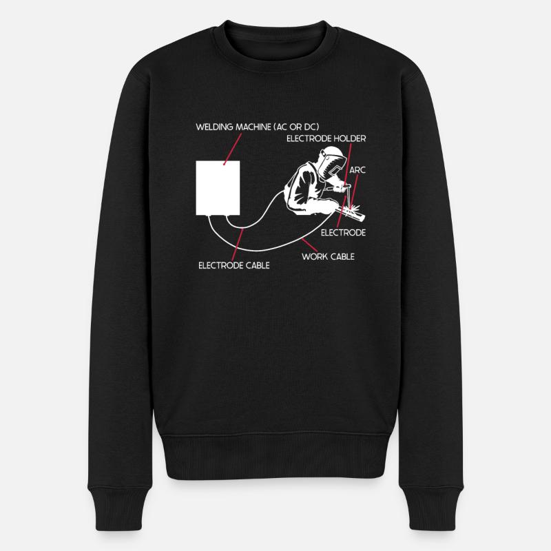 Assemblage de soudage - Artisan soudeur - Pull Premium bio Homme - noir