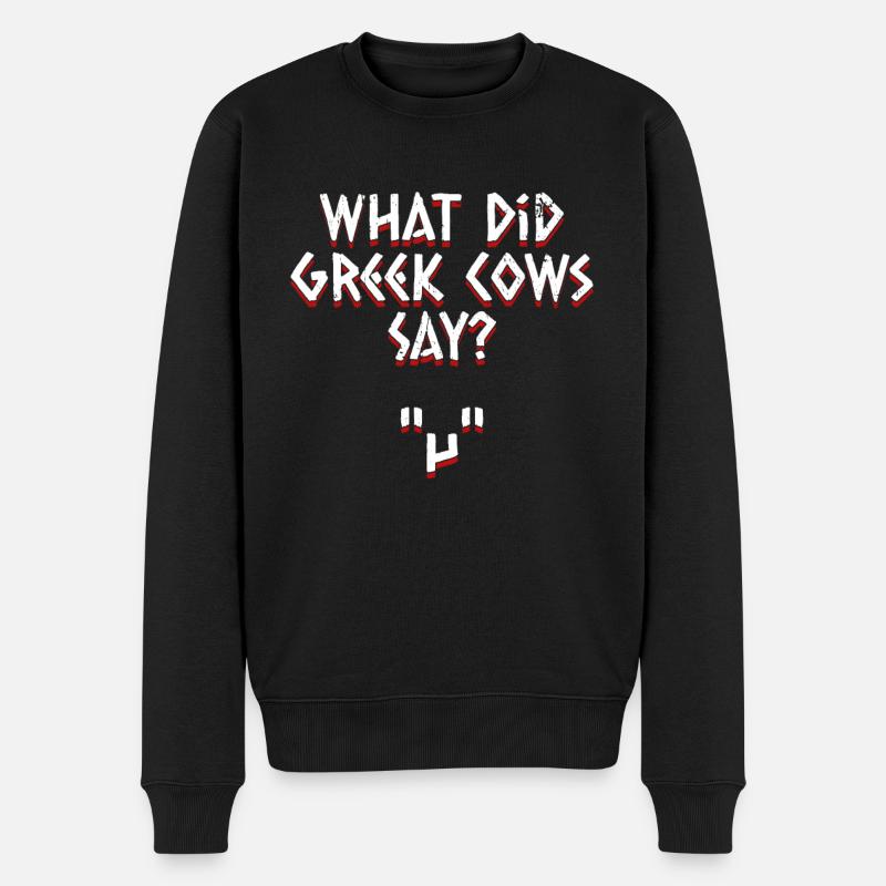 Griechische Mythologie Antik Griechischer Gott - Männer Premium Bio Pullover - Schwarz