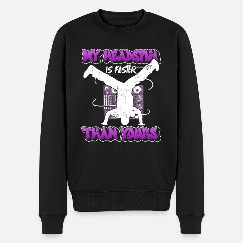 Breakdancing Breakdancer Break Dance Hip Hop - Men's Premium Organic Jumper - black