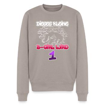 Dieses Kleine B-Girl Wird 1 - Breakdance - Männer Premium Bio Pullover - Taupe - Vorne - Nico (187cm)