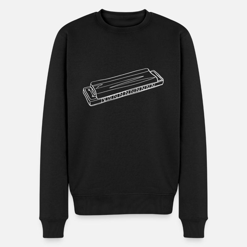 Harmonica Online Art - Harmonica - Men's Premium Organic Jumper - black