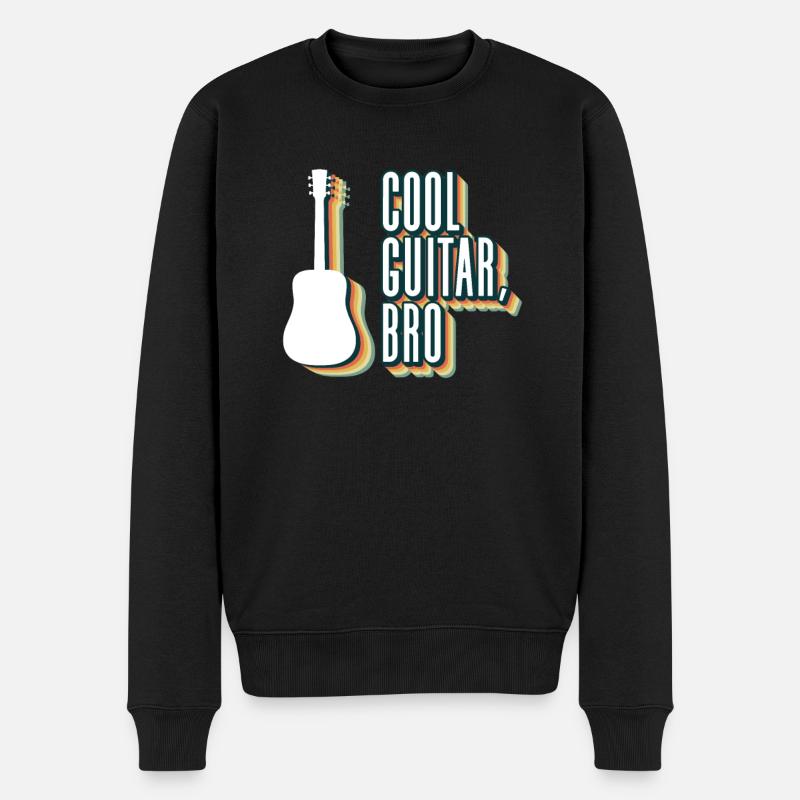 Cool Guitar, Bro - Guitare acoustique - Pull Premium bio Homme - noir