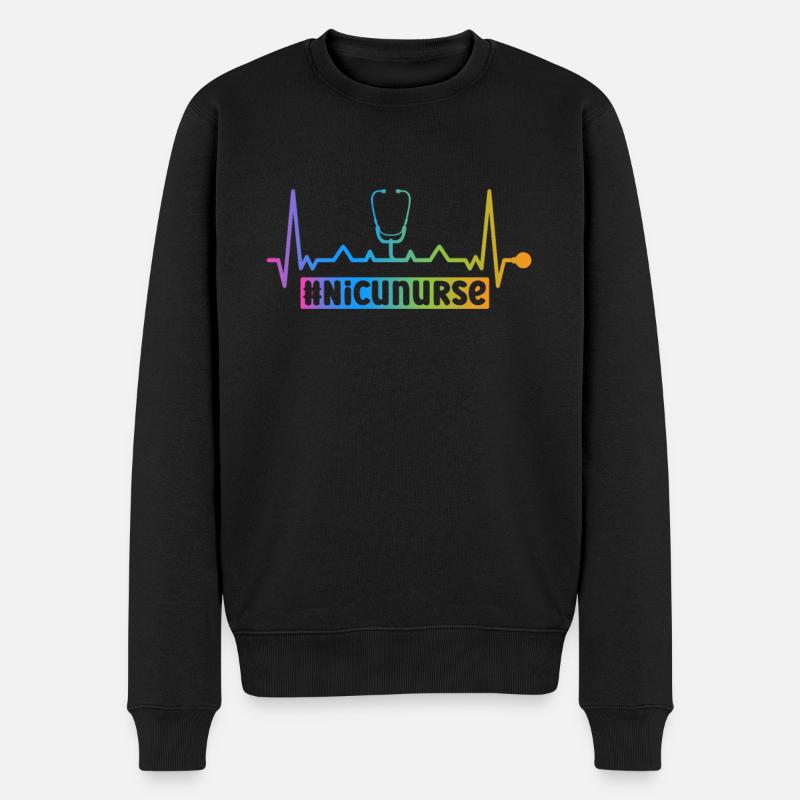 Enfants Infirmière Pédiatrie infantile - Pull Premium bio Homme - noir