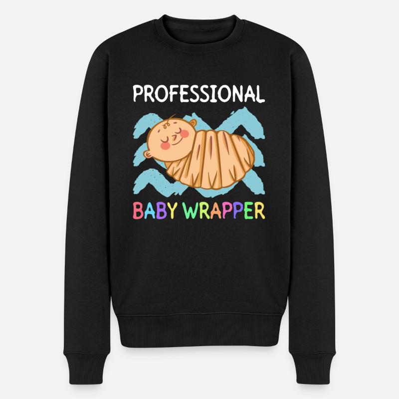 Kinder Krankenschwester Säugling Pädiatrie - Männer Premium Bio Pullover - Schwarz