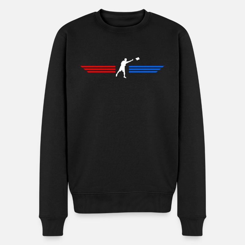 Cornhole Player Blind Hole - Funny Cornhole - Men's Premium Organic Jumper - black