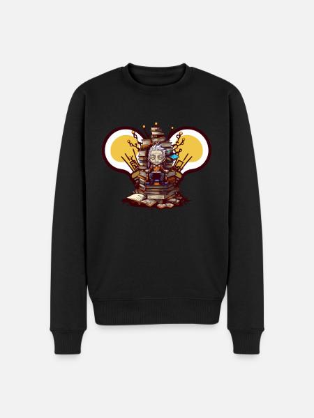 Books Throne of Science - Atheist Atheism - Men's Premium Organic Jumper - black
