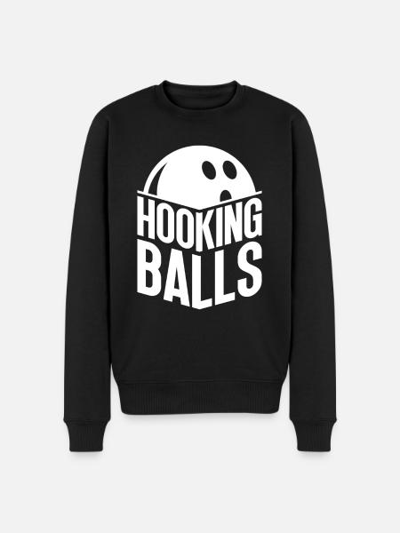 Hooking Balls - Funny Bowling - Men's Premium Organic Jumper - black