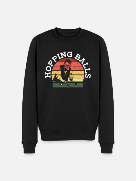 Bouncing Balls - Funny Billiards - Men's Premium Organic Jumper - black