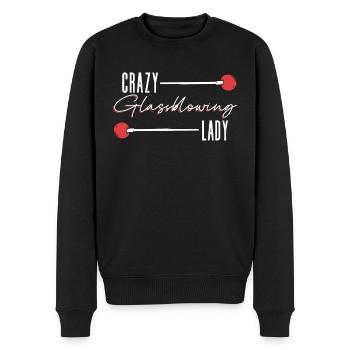 Verrückte Glasbläserin - Glasbläser Glasbläser - Männer Premium Bio Pullover - Schwarz - Vorne - Nico (187cm)