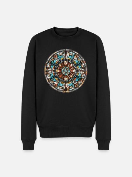 Vitrail - Vitrail Artiste - Pull Premium bio Homme - noir
