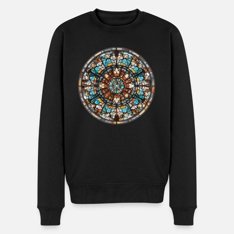 Vitrail - Vitrail Artiste - Pull Premium bio Homme - noir