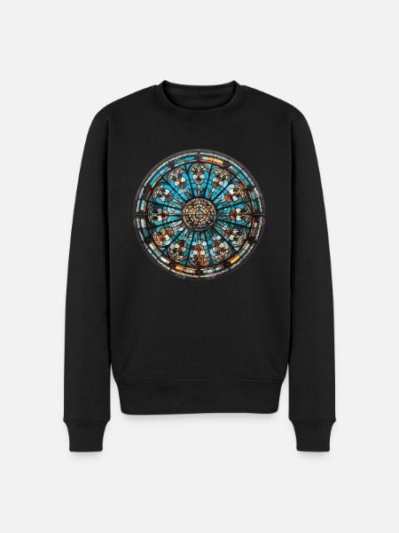 Vitrail - Vitrail Artiste - Pull Premium bio Homme - noir