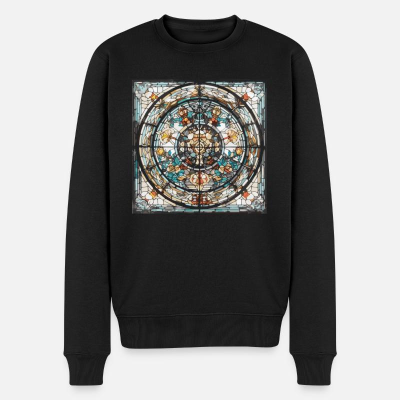 Vitrail - Vitrail Artiste - Pull Premium bio Homme - noir