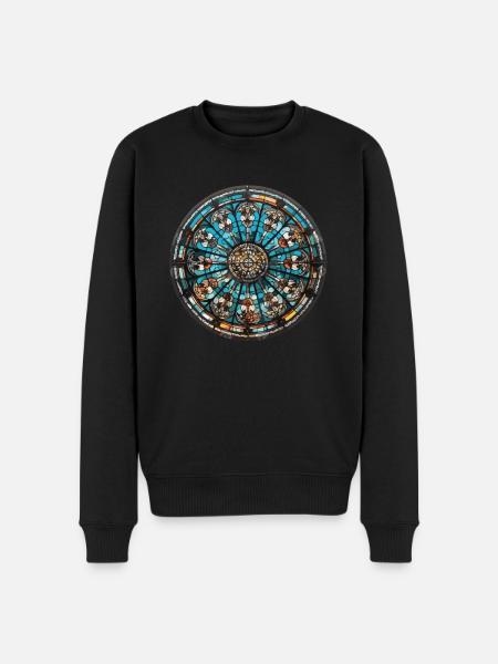Vitrail - Vitrail Artiste - Pull Premium bio Homme - noir