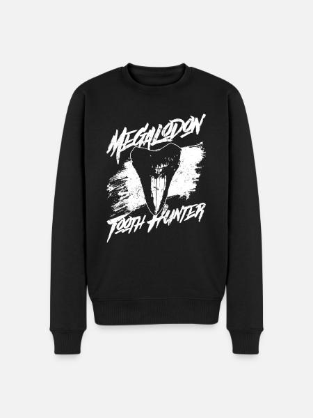 Megalodon Tooth Hunter - Requin mégalodon - Pull Premium bio Homme - noir