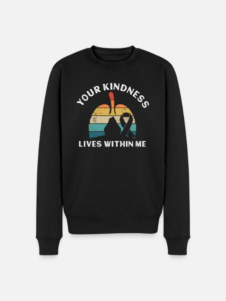 Organ Donor Lunge Organ Transplant - Men's Premium Organic Jumper - black