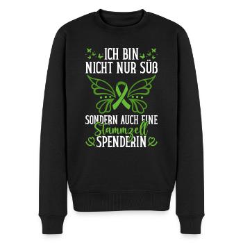 Stem Cells Stem Cell Therapy Stem Cell Donation - Men's Premium Organic Jumper - black - Front - Nico (187cm)
