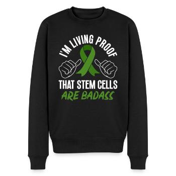 Stem Cell Transplant Stem Cell Donor Stem Cell - Men's Premium Organic Jumper - black - Front - Nico (187cm)