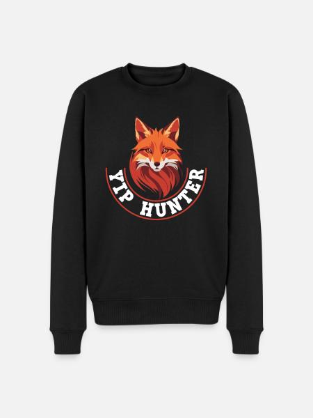 Fuchsjagd Geschenke - Männer Premium Bio Pullover - Schwarz