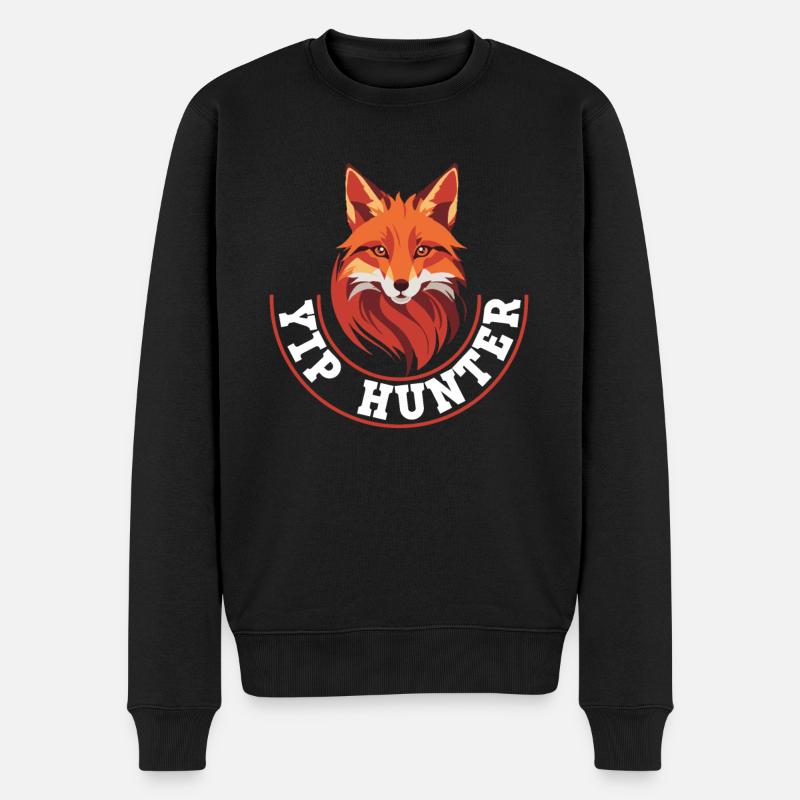 Cadeaux de chasse au renard - Pull Premium bio Homme - noir