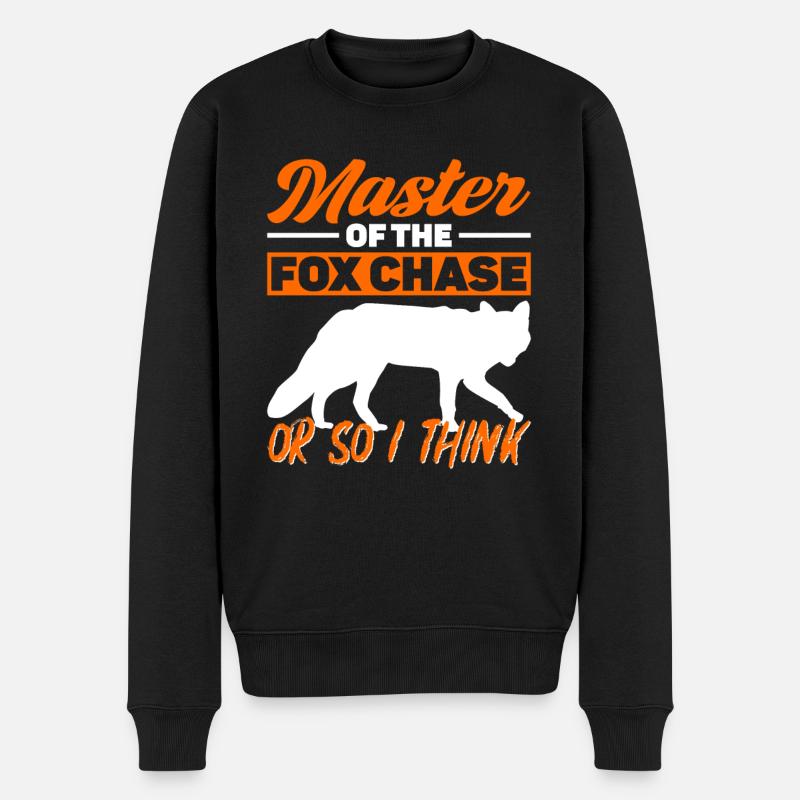 Fuchsjagd Geschenke - Männer Premium Bio Pullover - Schwarz