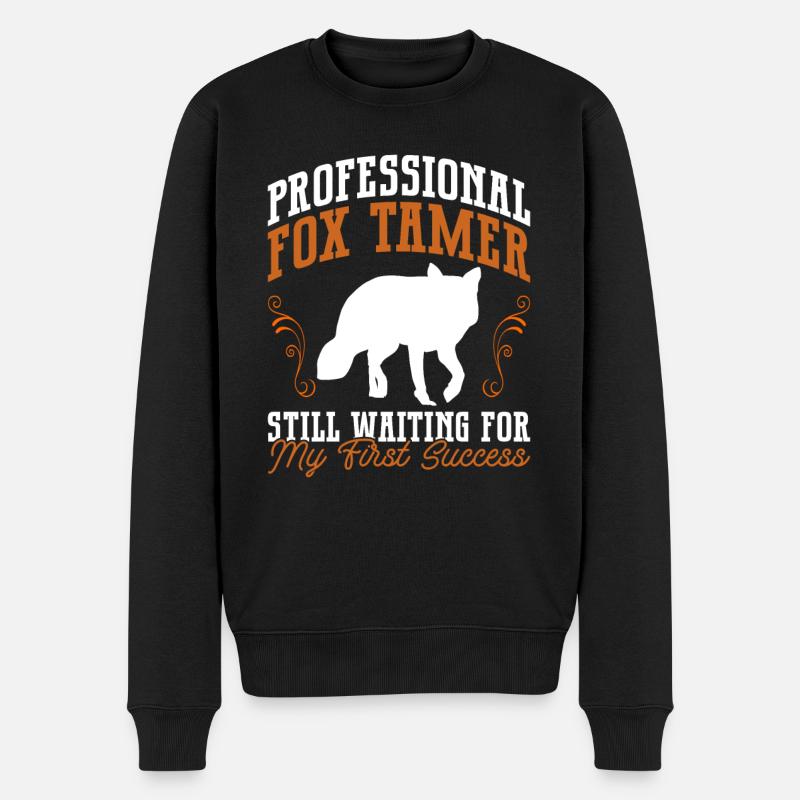 Fuchsjagd Geschenke - Männer Premium Bio Pullover - Schwarz