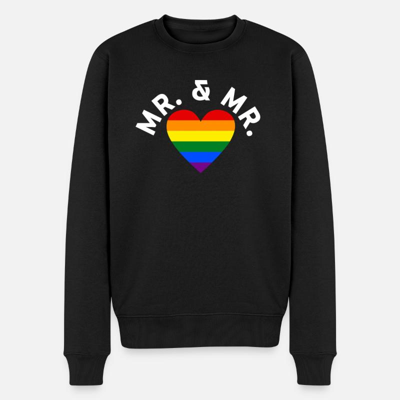 Mariage Gay Pride Mariage Gay - Pull Premium bio Homme - noir