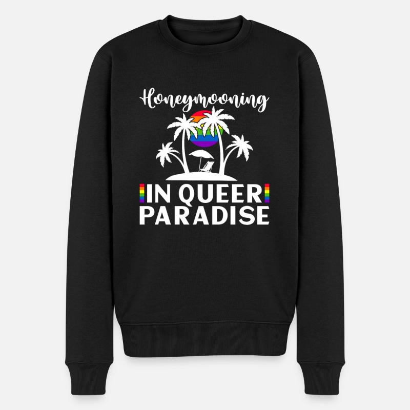 Mariage Gay Pride Mariage Gay - Pull Premium bio Homme - noir
