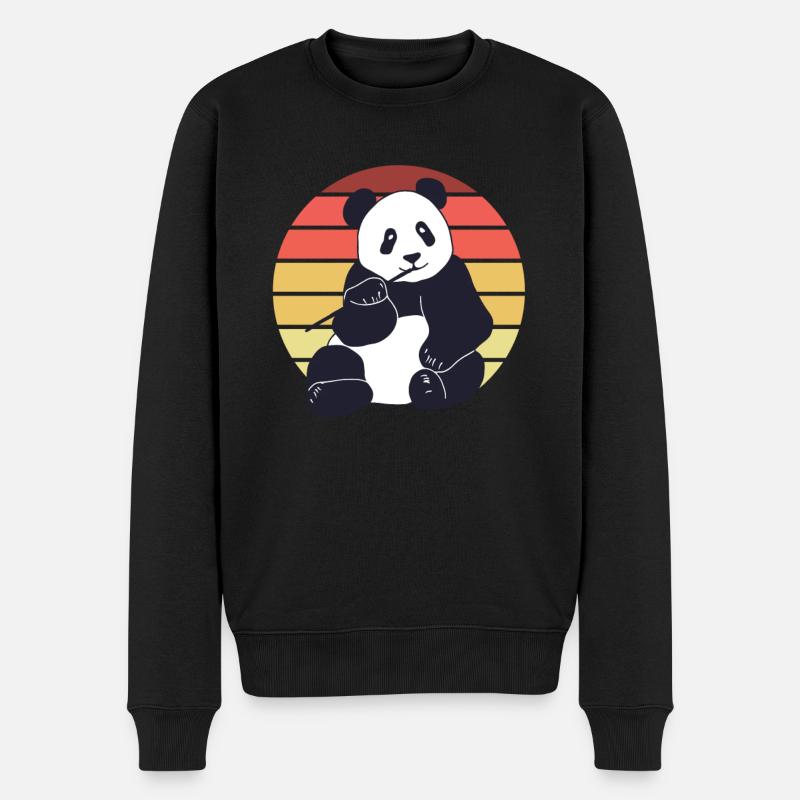 Panda Ours Panda géant japonais - Pull Premium bio Homme - noir